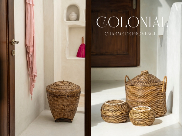 Colonial Basket kleiner Korb &ndash; Charme de Provence