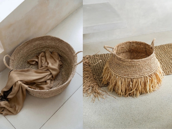 Raffia K&ouml;rbe &mdash; Charme de Provence