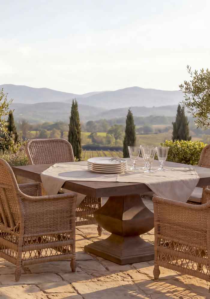 ► Steintisch Vertino & Stühle Wexford entdecken